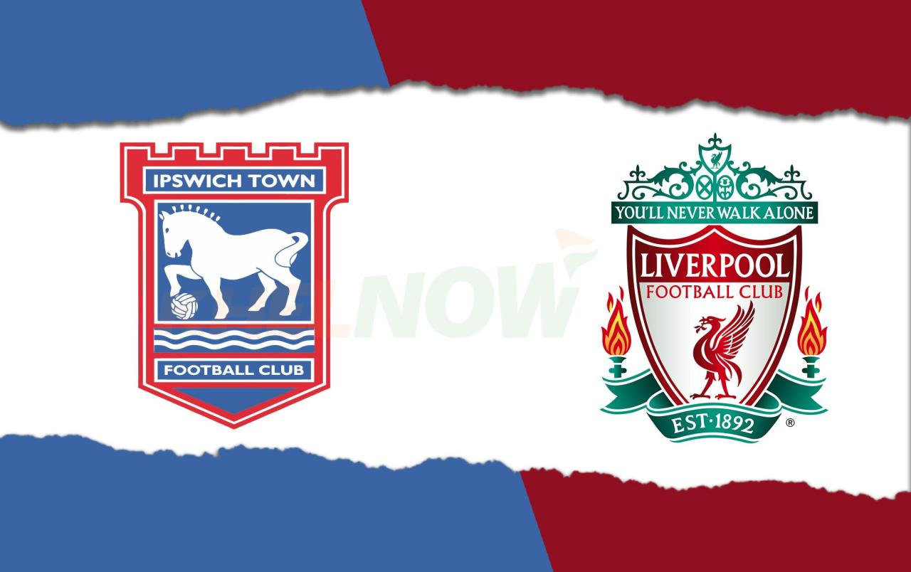 Hasil pertandingan Liverpool vs Ipswich babak pertama 3-0