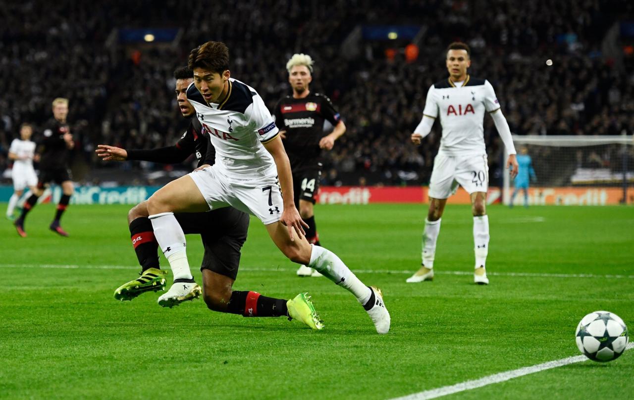 Aksi heroik son heung min di laga hoffenheim vs tottenham