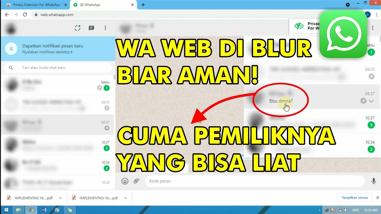 Tata Cara Membuat WhatsApp Web Blur agar Tak Diintip Orang