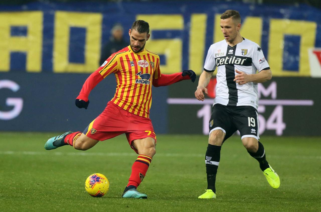 Lecce parma giallorossi mancosu meccariello convocati