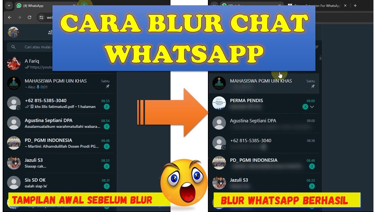 Tata Cara Membuat WhatsApp Web Blur agar Tak Diintip Orang